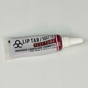 Obsessive Compulsive Cosmetics Lip Tar Matte Strumpet Red Travel .08oz 2.5ml New